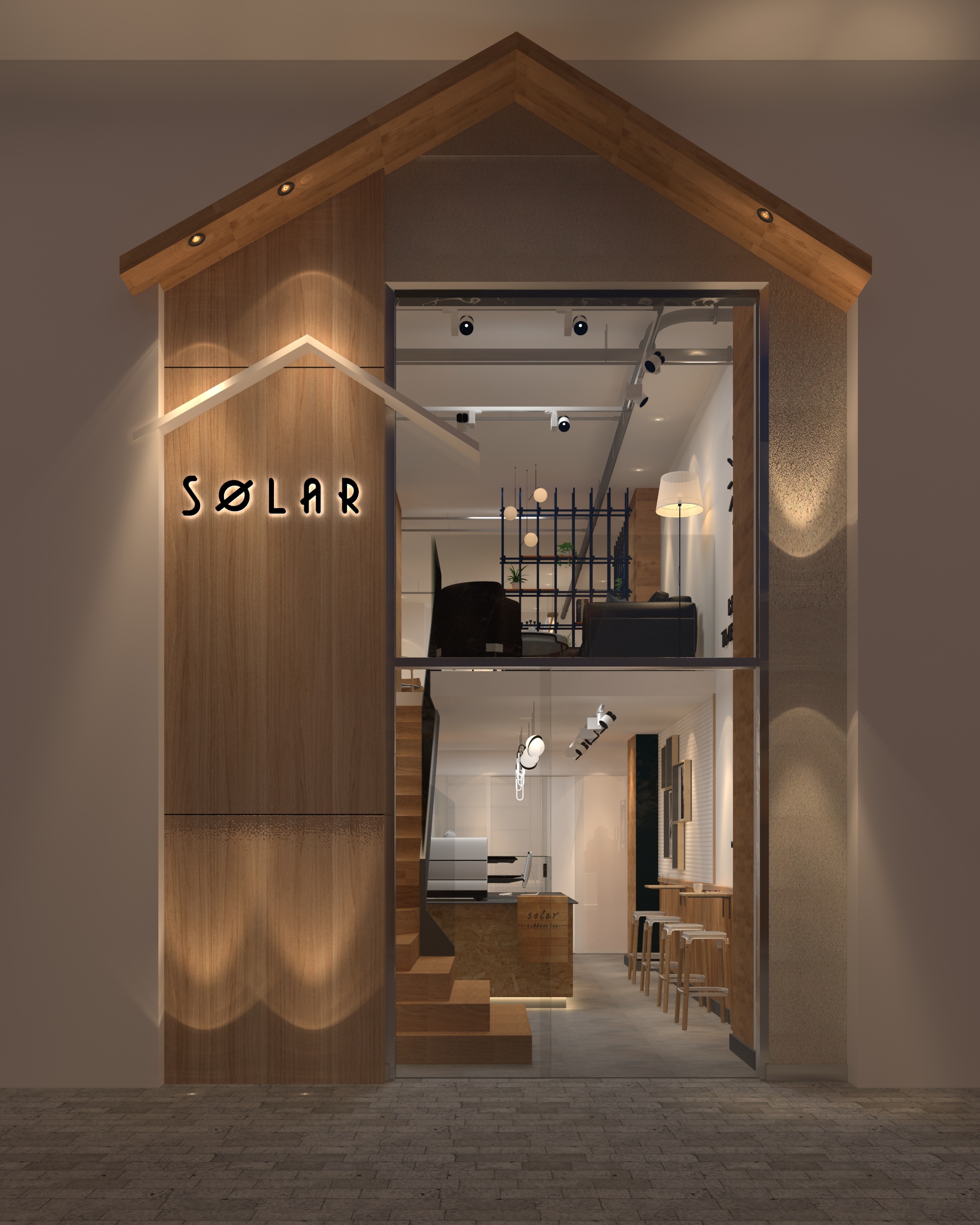 solar(咖啡店店铺设计) | solar